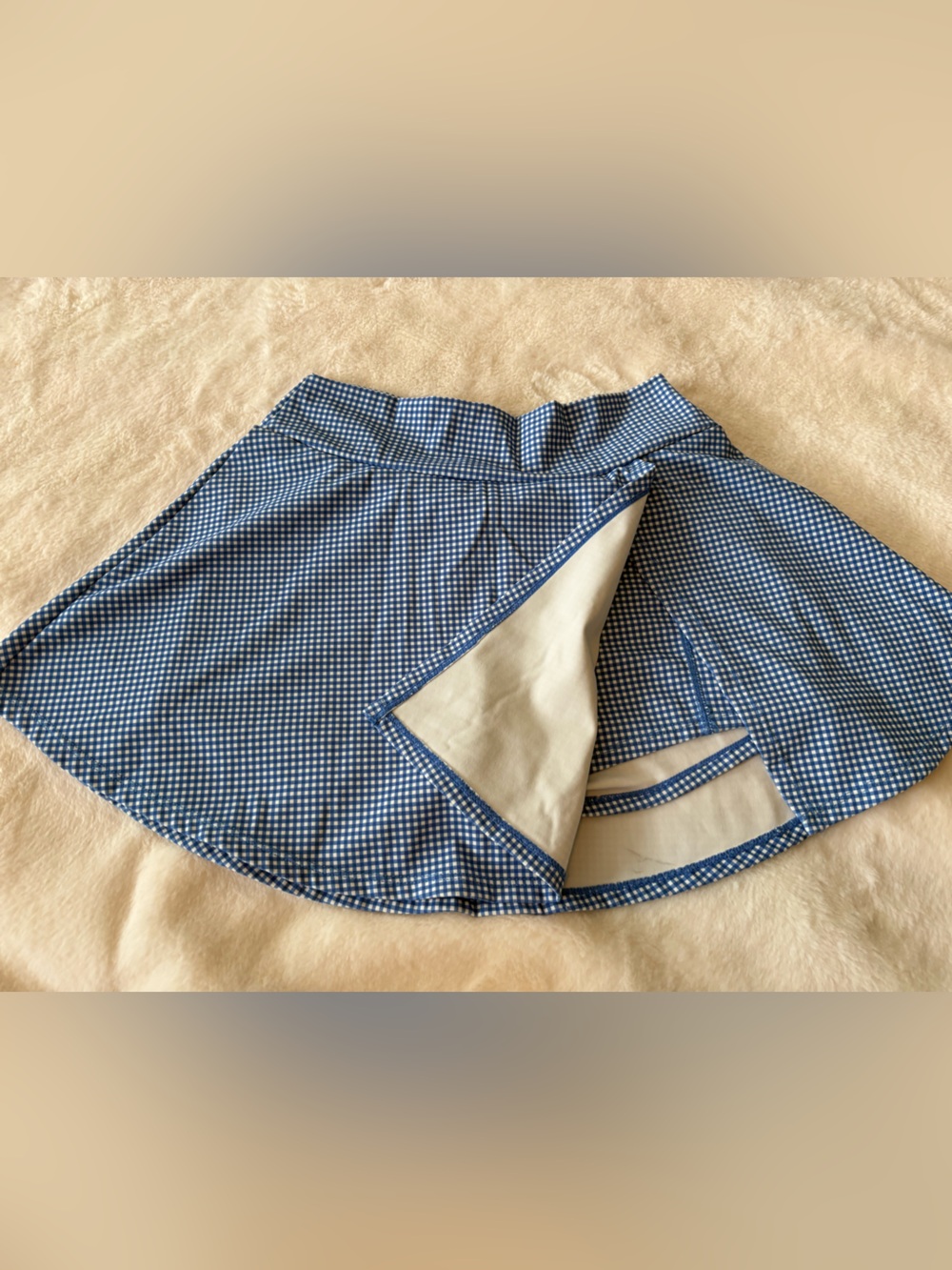 Altar’d State AS Revival Gingham Skort tennis pickleball court prep Blue Size XS